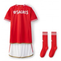 Camisa de Futebol Benfica Equipamento Principal Infantil 2023-24 Manga Curta (+ Calças curtas)
